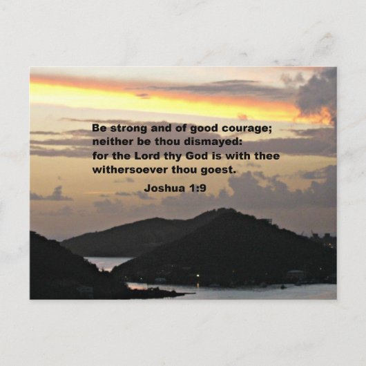 Carte Postale Joshua 1:9 (Devant)