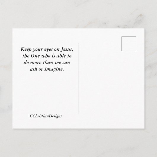 Carte Postale Joshua 1:9 Be Strong and Courageous, Bible Versets (Dos)