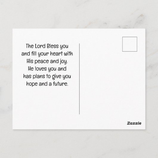 Carte Postale Joshua 1:9 Soyez fort et courageux aquarelle (Dos)