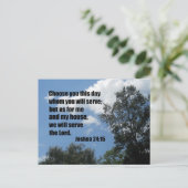 Carte Postale Joshua 24:15 (Debout devant)