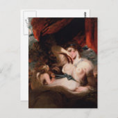 Carte Postale Joshua Reynolds - Cupide dévissant la fille de Vén (Devant / Derrière)
