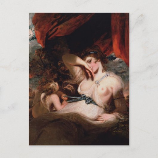 Carte Postale Joshua Reynolds - Cupide dévissant la fille de Vén (Devant)