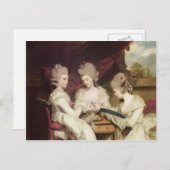 Carte Postale Joshua Reynolds - Les femmes Waldegrave (Devant / Derrière)