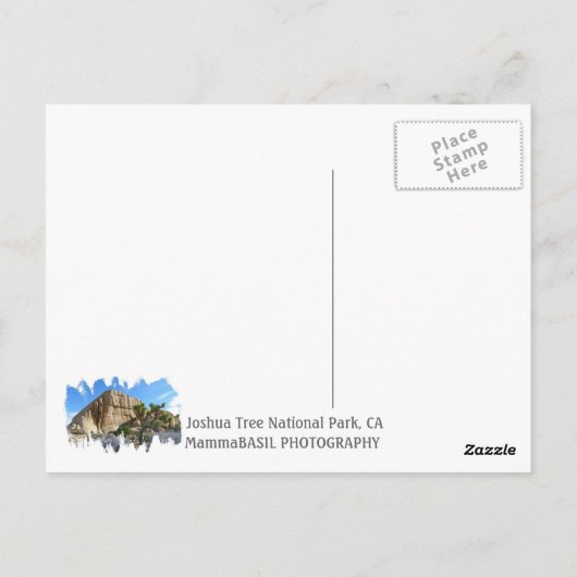 Carte postale Joshua Tree ! (Dos)