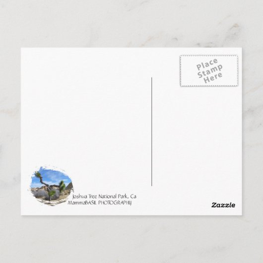 Carte postale Joshua Tree ! (Dos)
