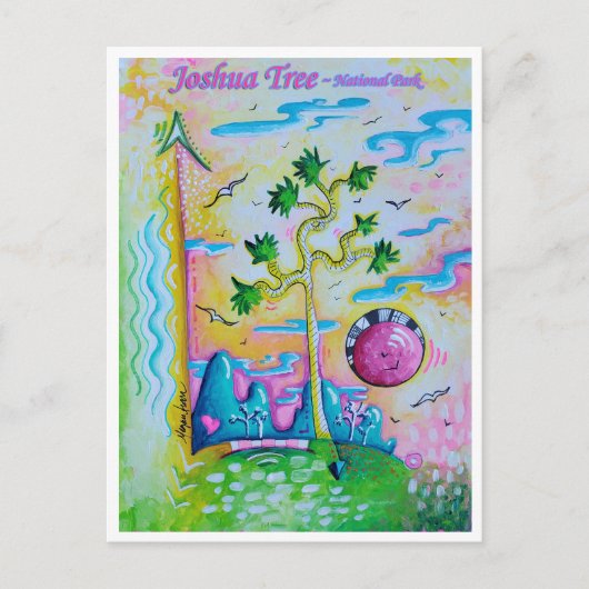 Carte postale Joshua Tree National Park Travel Art (Devant)