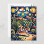 Carte Postale Joshua Tree Van Gogh Desert Wildlife Jackrabbit (Devant / Derrière)