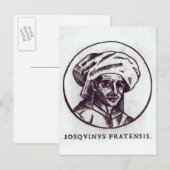 Carte Postale Josquin des Pres (Devant / Derrière)