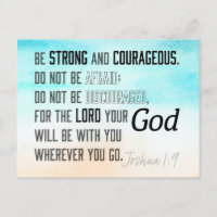 Josué 1:9 Bible Verse puissant et courageux