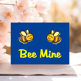 Carte Postale Jote Bee Mine Retro Bumble Bees Dark Color