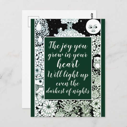 Carte Postale Jote Children Book Art Inspirational Citation sur  (Devant / Derrière)