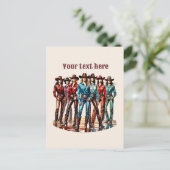 Carte Postale Jote Cowgirls ajouter un message (Debout devant)