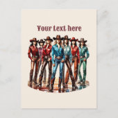 Carte Postale Jote Cowgirls ajouter un message (Devant)