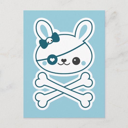 Carte Postale Jote Lapin Pirate (Devant)