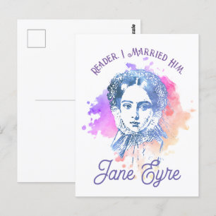 Carte Postale Jote Reader Je L'Ai Marié Jane Eyre Portrait