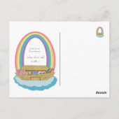 Carte Postale Jote Retro Rainbow Noah Ark Baby-born Annonceur P (Dos)