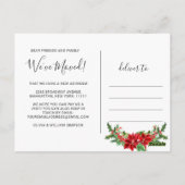 Carte Postale Jote Rouge Noël Voitures de vacances Faire-part mo (Dos)