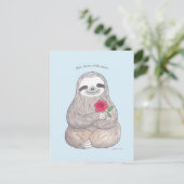 Carte postale Jote Sloth Lente Life Advocate Carte (Debout devant)