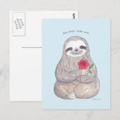 Carte postale Jote Sloth Lente Life Advocate Carte (Devant / Derrière)