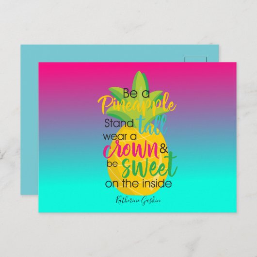 Carte Postale Joty Be a Pineappy Cote (Devant / Derrière)