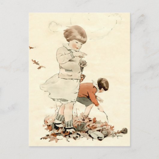 Carte Postale Jouer à l'extérieur (Devant)