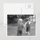 Carte Postale Jouer à Twin Toddlers (Devant / Derrière)