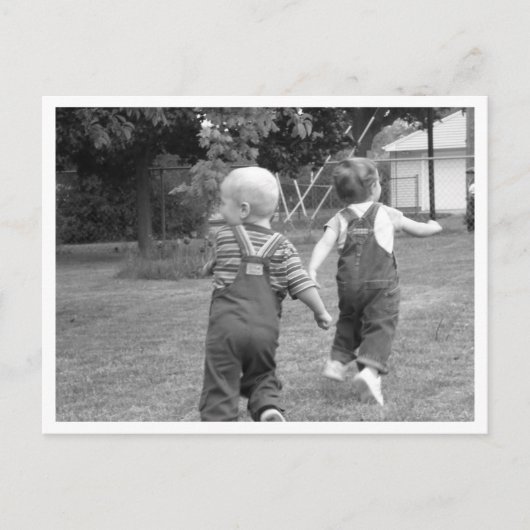 Carte Postale Jouer à Twin Toddlers (Devant)