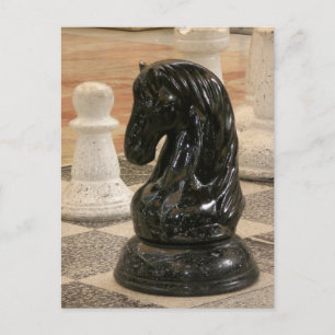 Carte Postale Jouer à une partie d'échecs