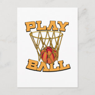 Carte Postale Jouer au basket-ball.
