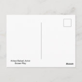 Carte Postale Jouer au football Art (Dos)