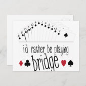 Carte Postale Jouer au pont (Devant / Derrière)