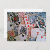 Carte postale "Jouer aux cartes" (Devant / Derrière)