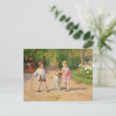 Carte Postale Jouer avec le cerceau (Debout devant)