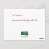 Carte Postale Jouer Avec Moi ? (Dos)