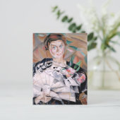 Carte Postale Jouer avec un ventilateur par Alice Bailly (Debout devant)