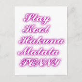 Carte Postale Jouer Cool Hakuna Matata .png (Devant)