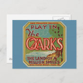 Carte Postale Jouer dans les OZARKS Arkansas Missouri (Devant / Derrière)