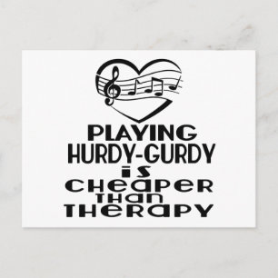 Carte Postale Jouer Hurdy-Gurdy Est Moins Cher Que La Thérapie
