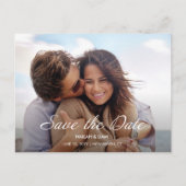 Carte Postale Jouer Joyeux mariage photo Enregistrer la date (Devant)