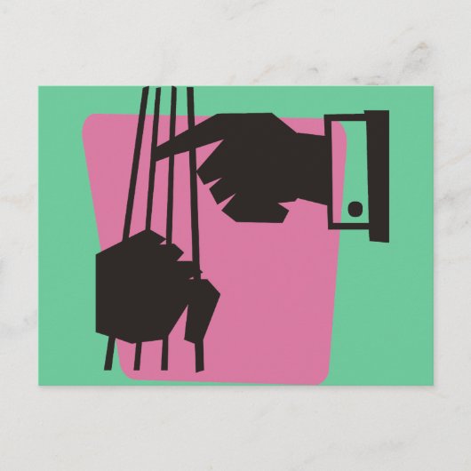 Carte Postale Jouer la basse (Devant)