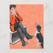 Carte Postale Jouer L'Harmonica (Devant)