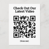 Carte Postale Jouer notre chanson - QR Code Design (Devant)