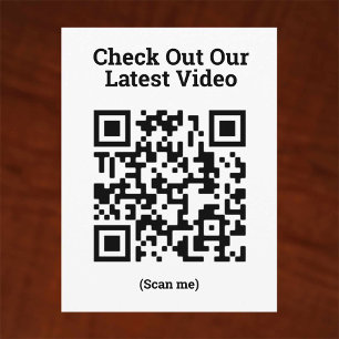 Carte Postale Jouer notre chanson - QR Code Design