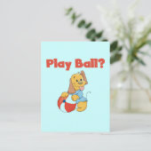 Carte Postale Jouer T-shirts et cadeaux de bal (Debout devant)