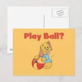 Carte Postale Jouer T-shirts et cadeaux de bal (Devant / Derrière)