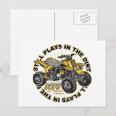 Carte Postale Joues dans le Dirt ATV (Devant / Derrière)