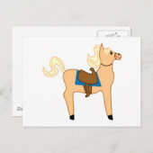 Carte Postale Jouet Cheval en bois (Devant / Derrière)