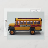 Carte Postale Jouet de bus scolaire pour enfants (Devant / Derrière)