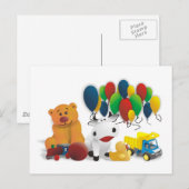 Carte Postale Jouet pour enfants (Devant / Derrière)