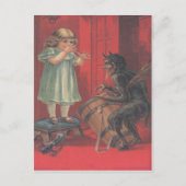 Carte Postale Jouet pour fille Krampus Kidnapping (Devant)